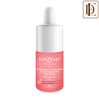 Dot & Key Watermelon + 10% Glycolic Gentle Exfoliating Face Serum, With Kojic, Controls Excess Oil