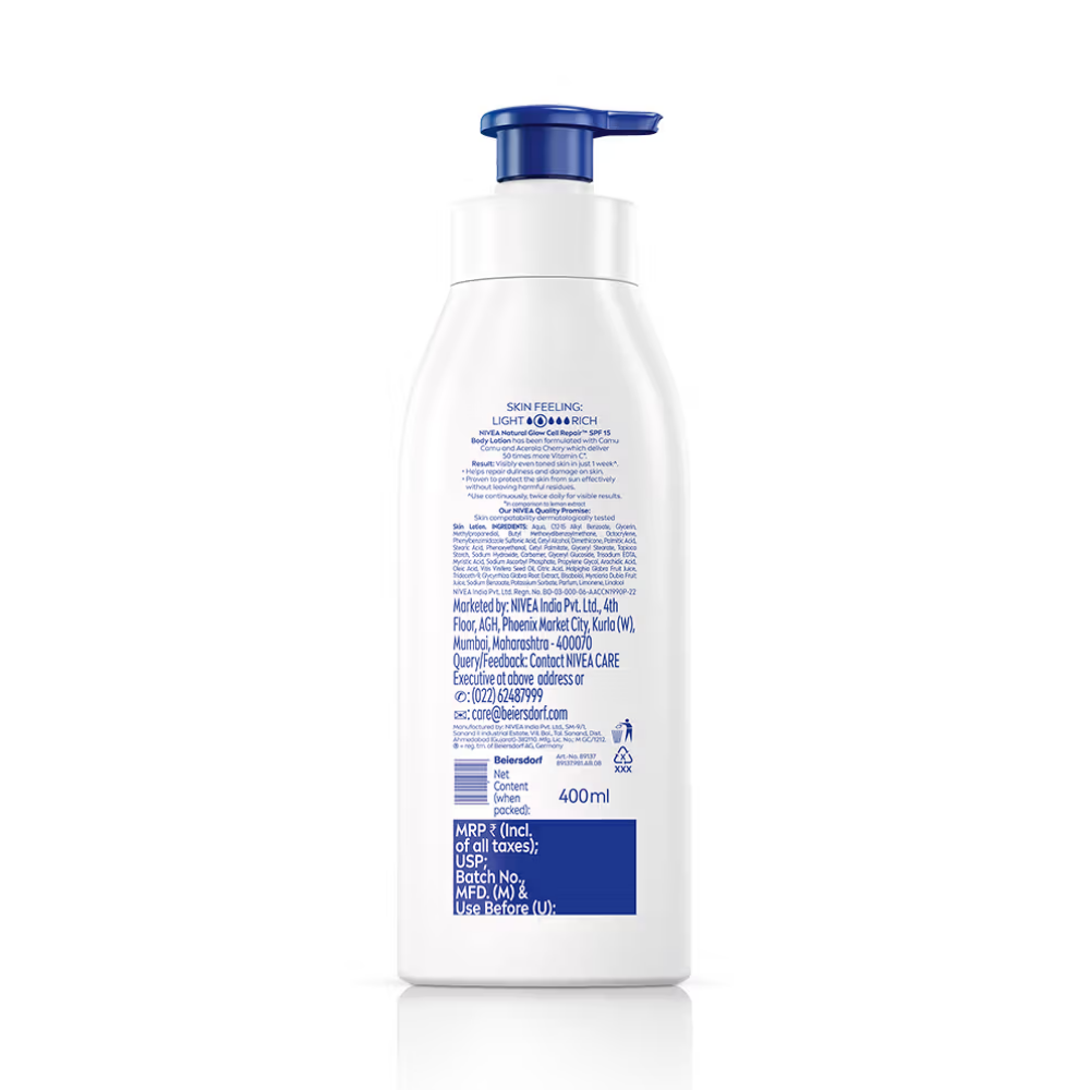 NIVEA Natural Glow Body Lotion
