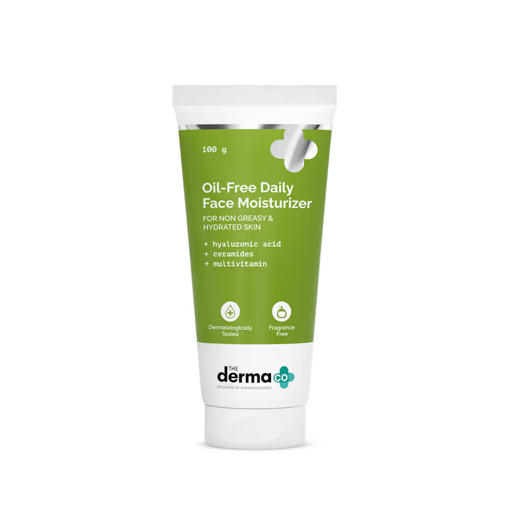 The Derma Co Oil-free Daily Face Moisturizer With Hyaluronic Acid Ceramides For Hydrated Skin