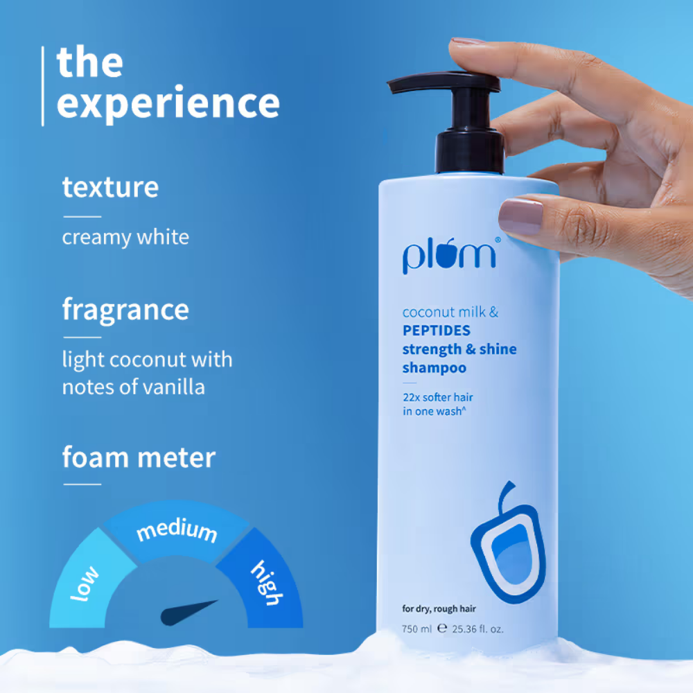 Plum Coconut Milk & Peptides Strength & Shine Shampoo