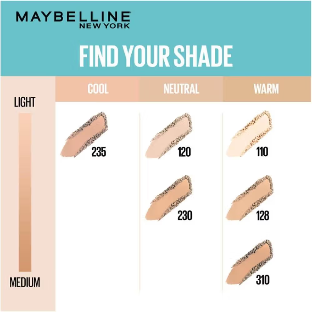 Maybelline New York Fit Me Ultimate Powder Foundation, 24 hr Oil Control + SPF 44