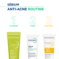 Bioderma Sebium Gel Moussant Actif Cleanser with Salicylic & Glycolic Acid for Acne Prone, Oily Skin