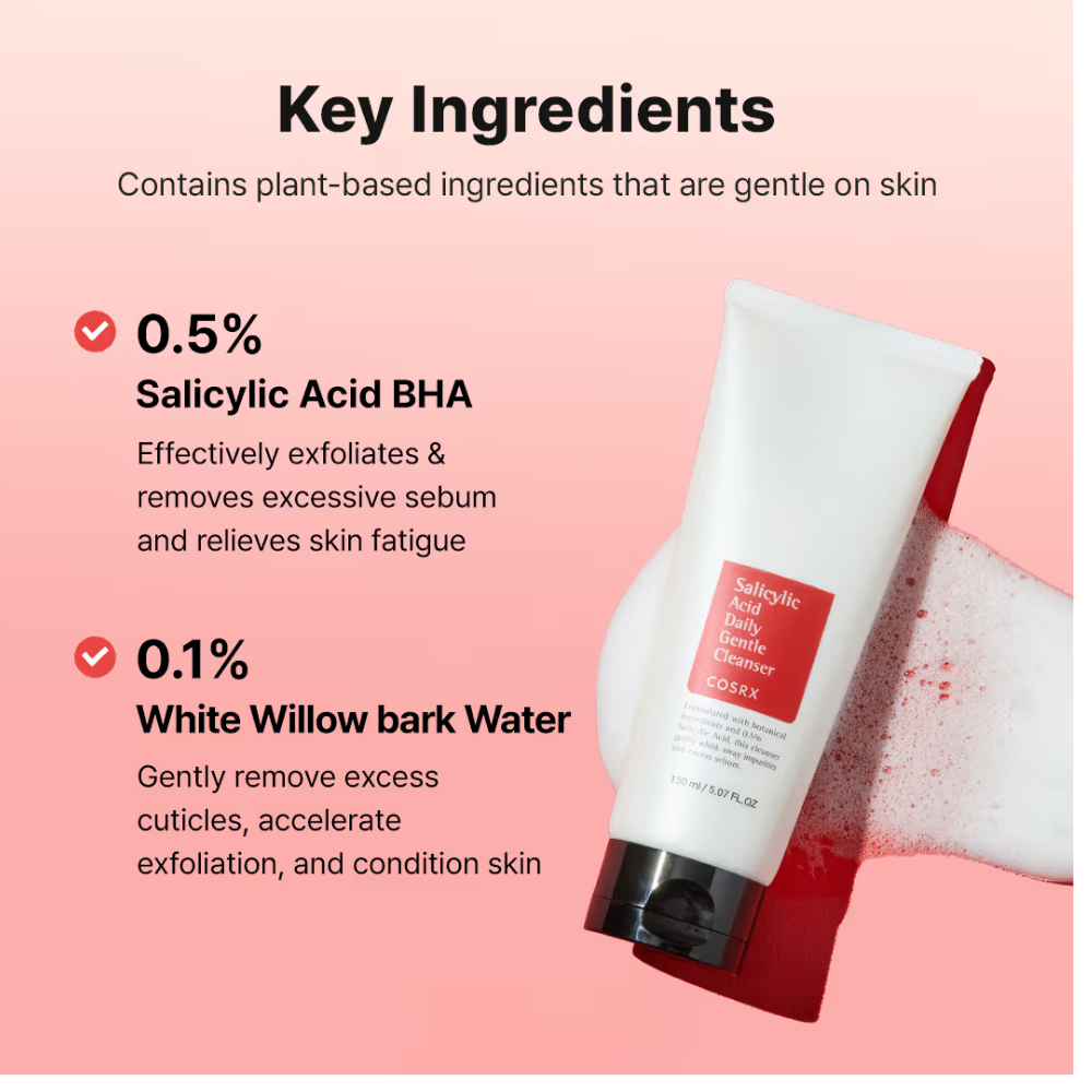 COSRX Salicylic Acid Daily Gentle Cleanser