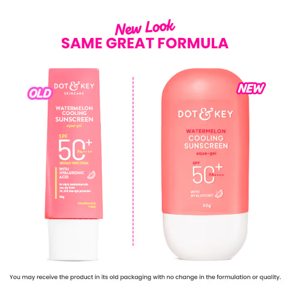 Dot & Key Watermelon Cooling Sunscreen, SPF 50+ PA++++ In-Vivo Tested