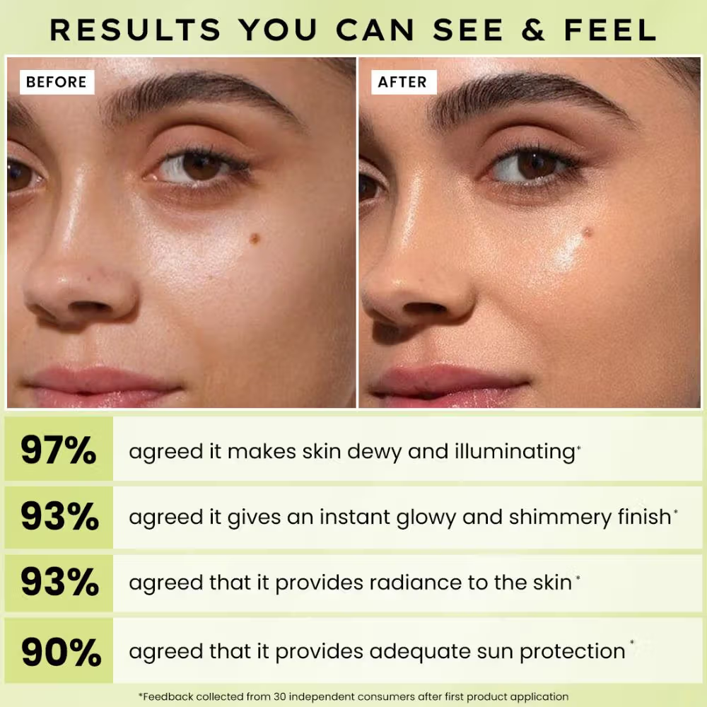 Hyphen Golden Hour Glow Sunscreen SPF 50 PA++++ for Dewy & Bright Skin High UVA/B Protection