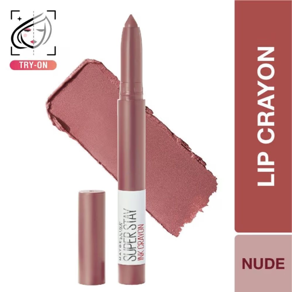 Maybelline New York Matte Ink Crayon Lipstick, Smudgeproof, Lasts Up To 8H