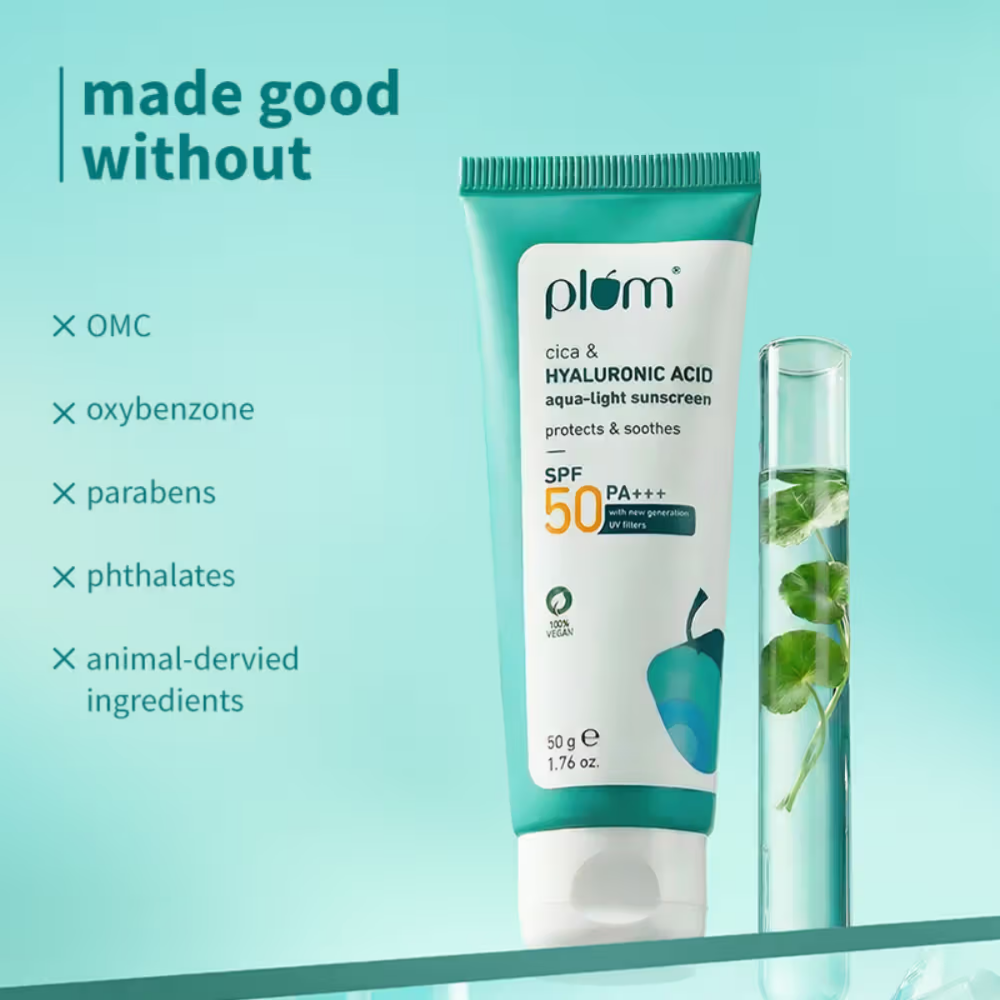 Plum Cica & Hyaluronic Acid Aqua-Light Sunscreen