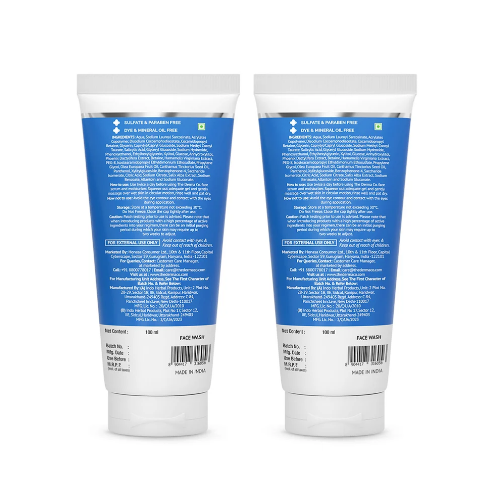 The Derma Co 2% Salicylic Acid Gel Face Wash For Oily Skin