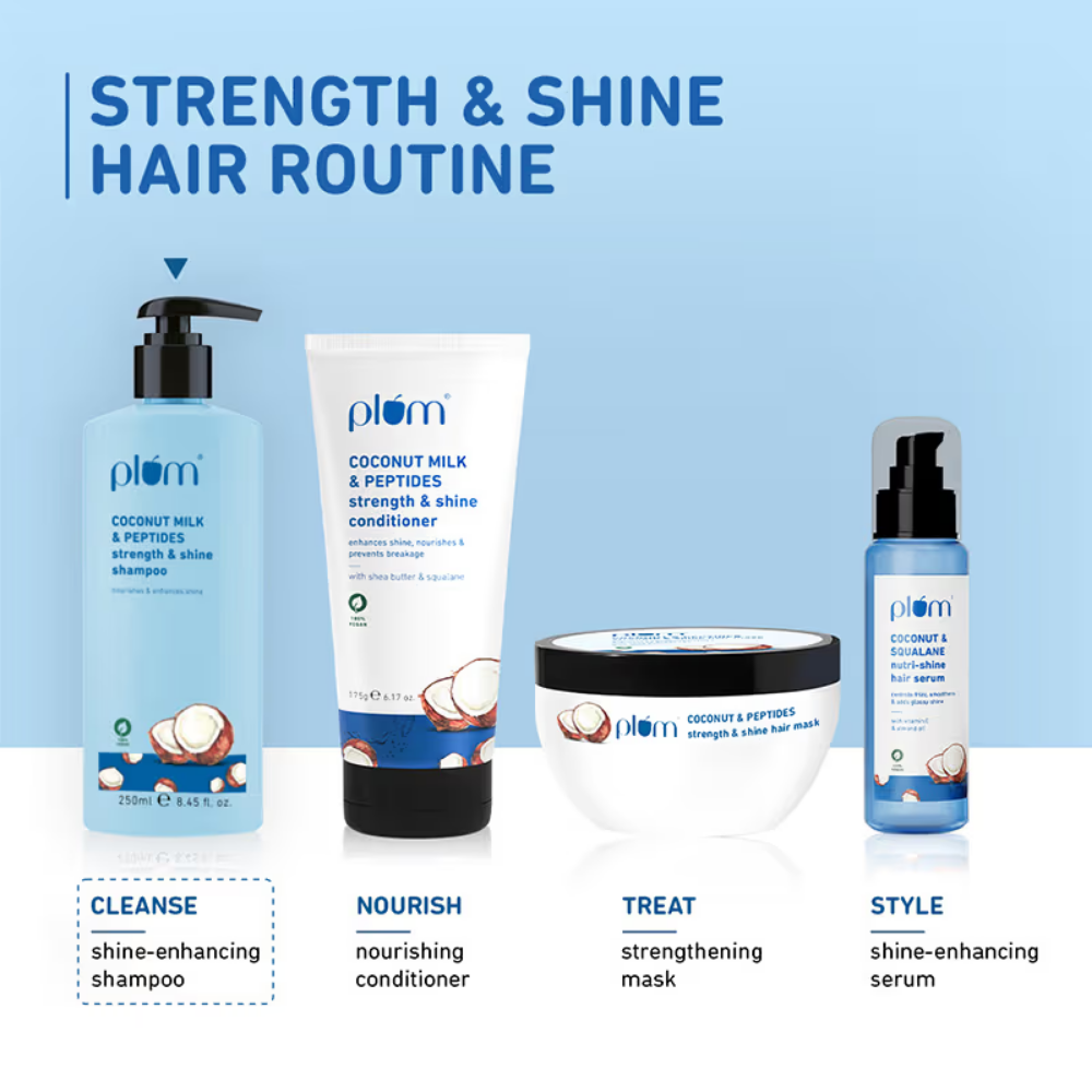 Plum Coconut Milk & Peptides Strength & Shine Shampoo