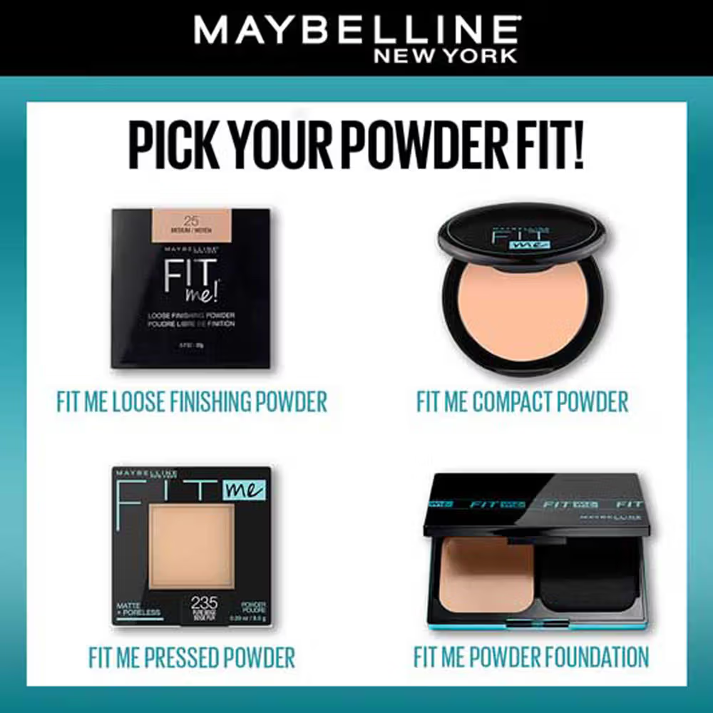 Maybelline New York Fit Me Matte + Poreless Oil Control Compact Powder