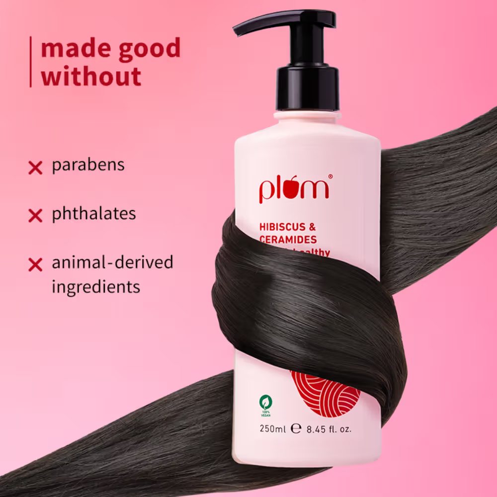 Plum Hibiscus & Ceramides Shampoo For Long- Healthy Hair