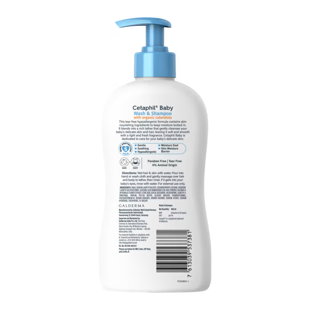 Cetaphil Baby Wash & Shampoo with Organic Calendula