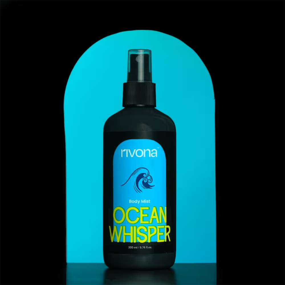 Rivona Naturals Ocean Whisper - Aquatic And Fresh Perfume Body Mist For Long Lasting Fragrance