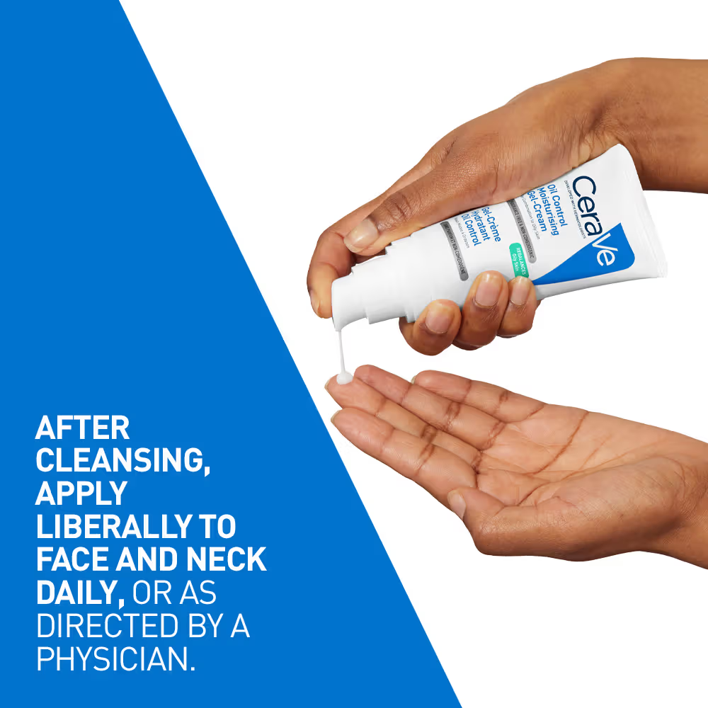 CeraVe Oil Control Gel-Cream Lightweight Moisturizer For Oily & Combination Skin With Shine Control
