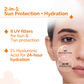 The Derma Co 1% Hyaluronic Sunscreen SPF 50 PA++++ Aqua Gel For Normal To Oily... - In-Vivo tested