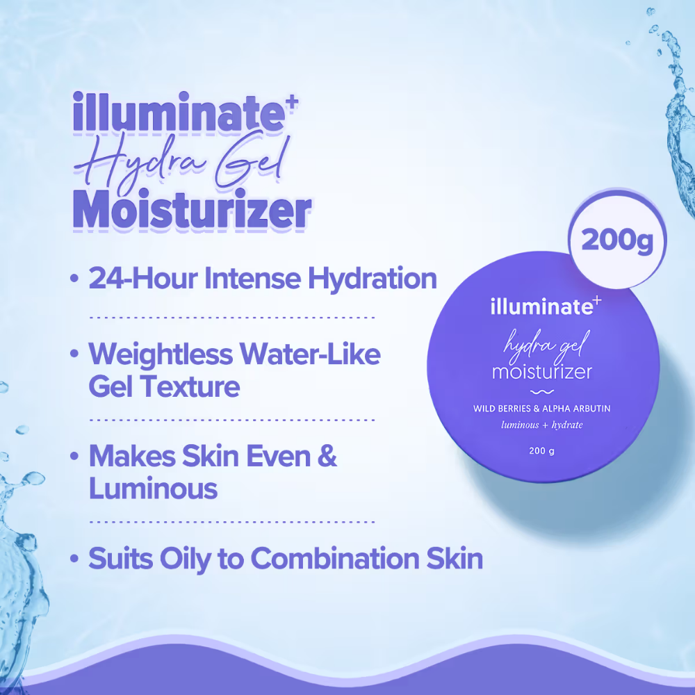 Aqualogica Skin Illuminate Duo With Illuminate Sunscreen And Hydra Gel Moisturizer
