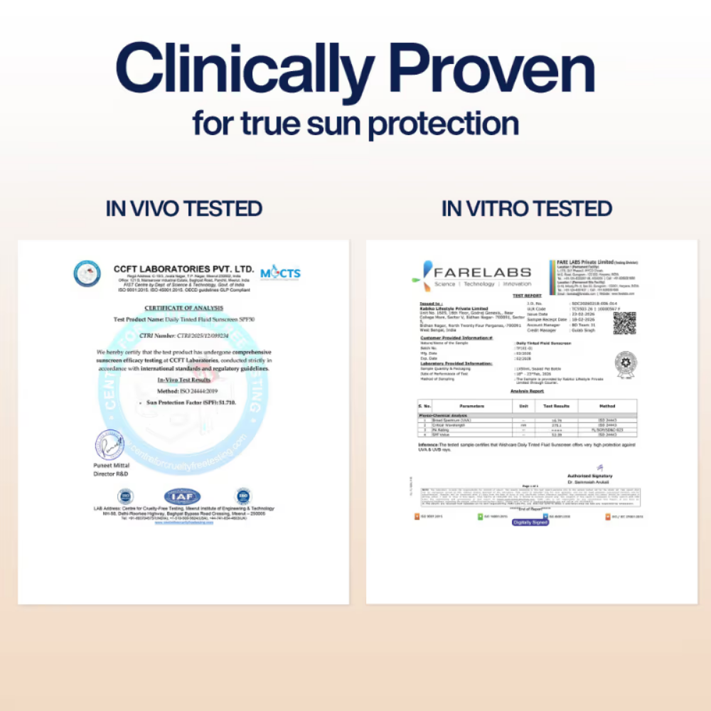 Wishcare Daily Fluid Tinted Sunscreen SPF50PA++++