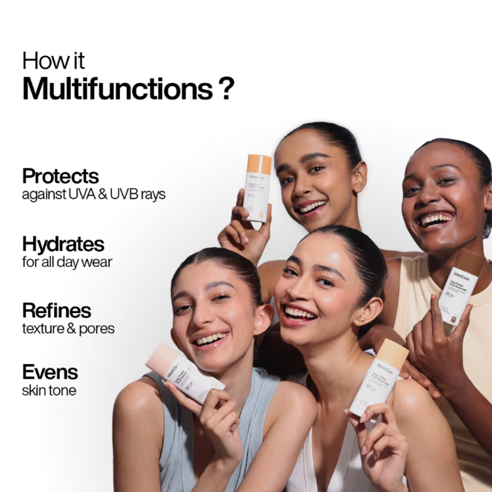 Wishcare Daily Fluid Tinted Sunscreen SPF50PA++++