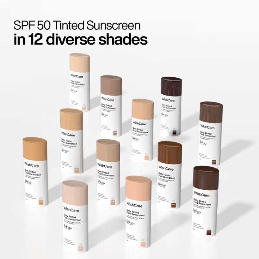 Wishcare Daily Fluid Tinted Sunscreen SPF50PA++++