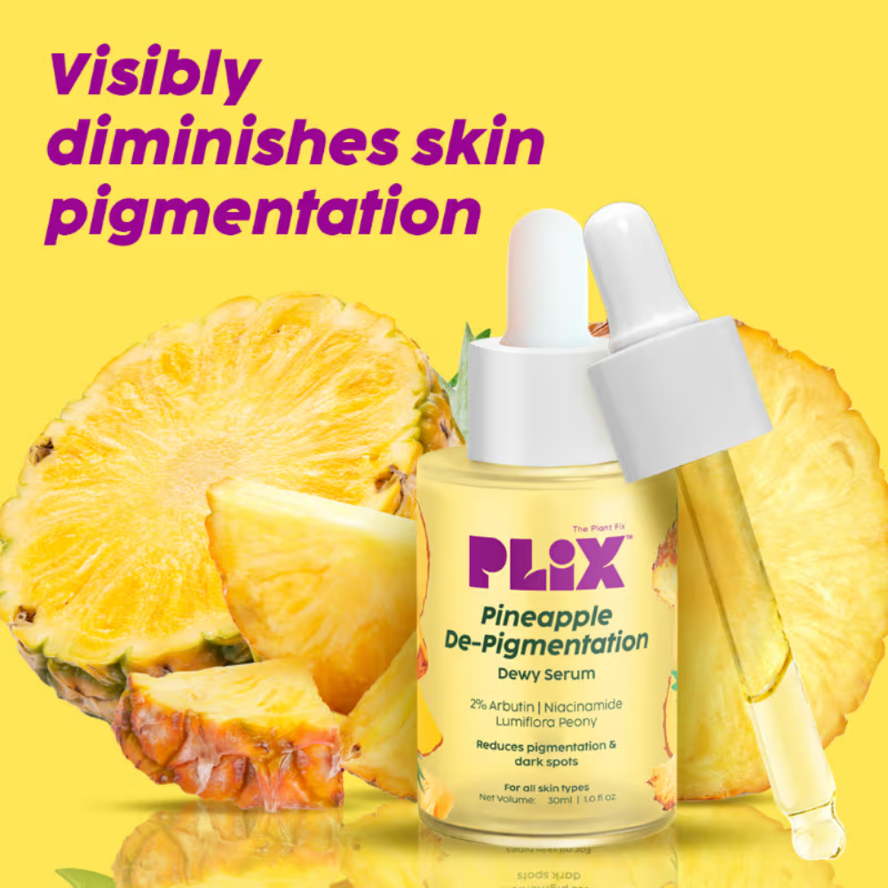Plix 2% Alpha Arbutin Pineapple Serum for Pigmentation & Dark Spot Reduction