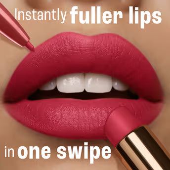 Lakme 9to5 Hya Beach Edit, Lipstick + Liner Duo, SPF 30, Hydrating Matte - Afterhours Red