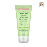 Simple Refreshing Facial Wash, 100% Soap-Free | Perfect for Sensitive Skin