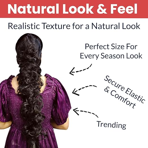 TEMPERIA Messy Hair Frills Extensions for Women and Girls