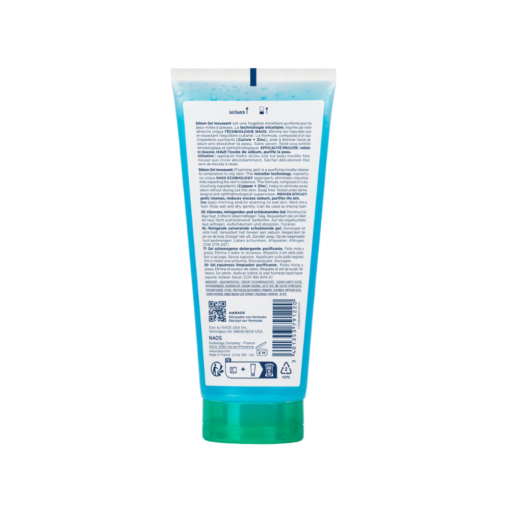 Bioderma Cleanser - Sebium Gel Moussant - Acne Defence Cleanser For Oily Acne Prone Skin