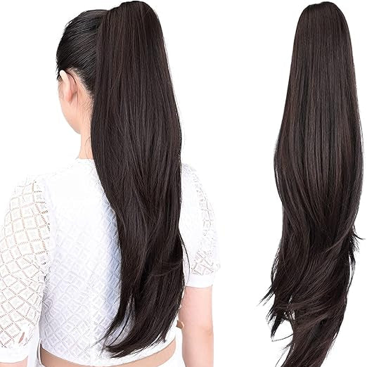 ZALYA Claw Clip Ponytail Hair Extensions
