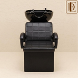 DE STORE Luxury Black Shampoo Backwash Salon Chair
